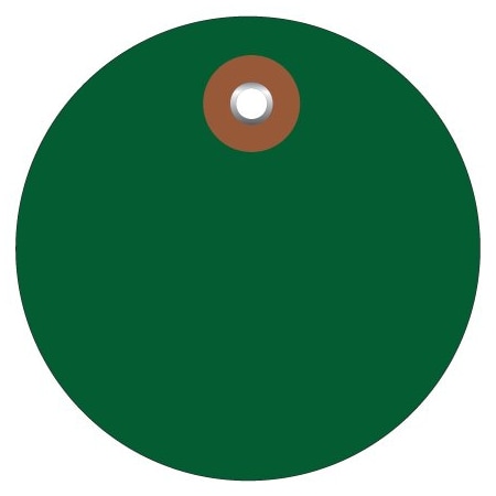 Bsc Preferred 2'' Green Plastic Circle Tags, 100PK BUY00019868